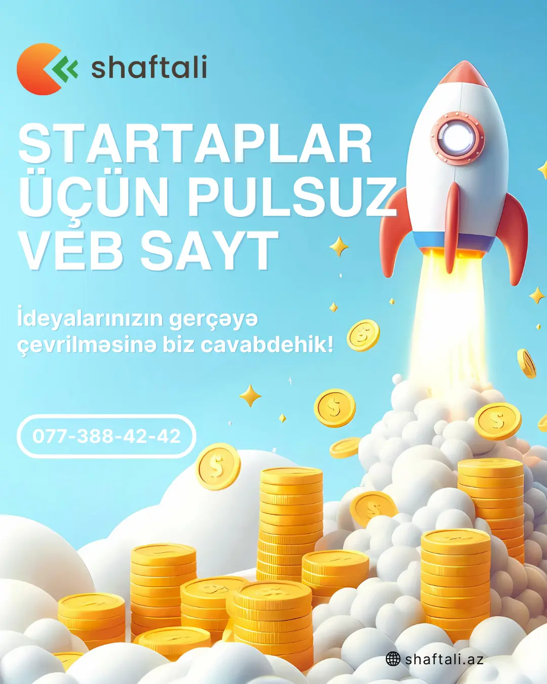 Startaplar üçün Pulsuz Veb Sayt