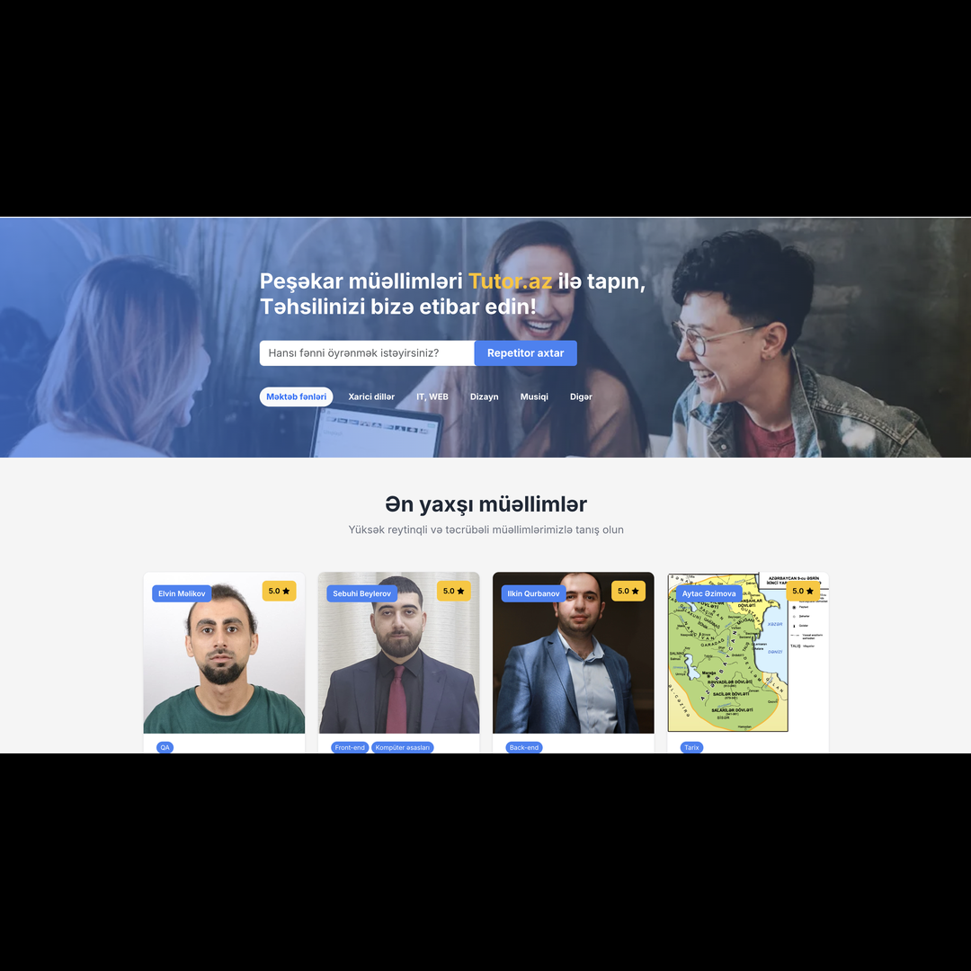 Tutor.az — Pulsuz və Rahat Tədris Platforması